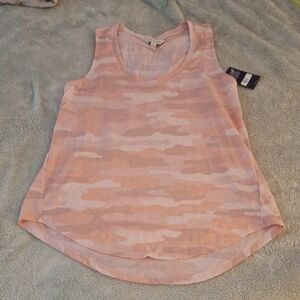 Lucky Brand Women's Pink Camo Tank Top